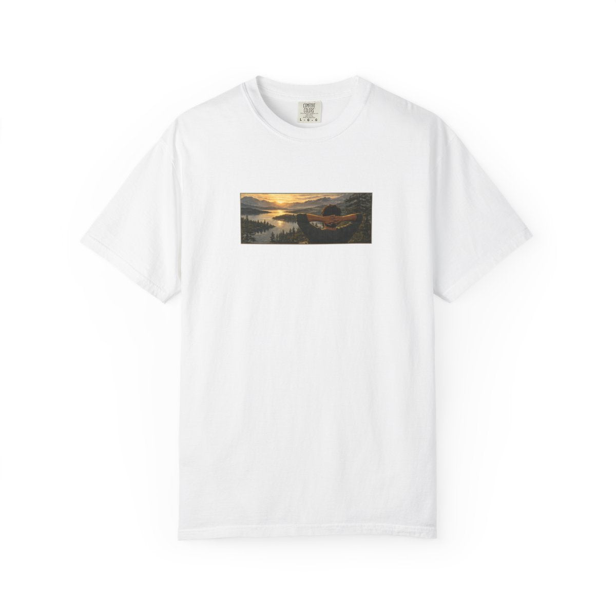 Sunset Canoe Graphic T-Shirt