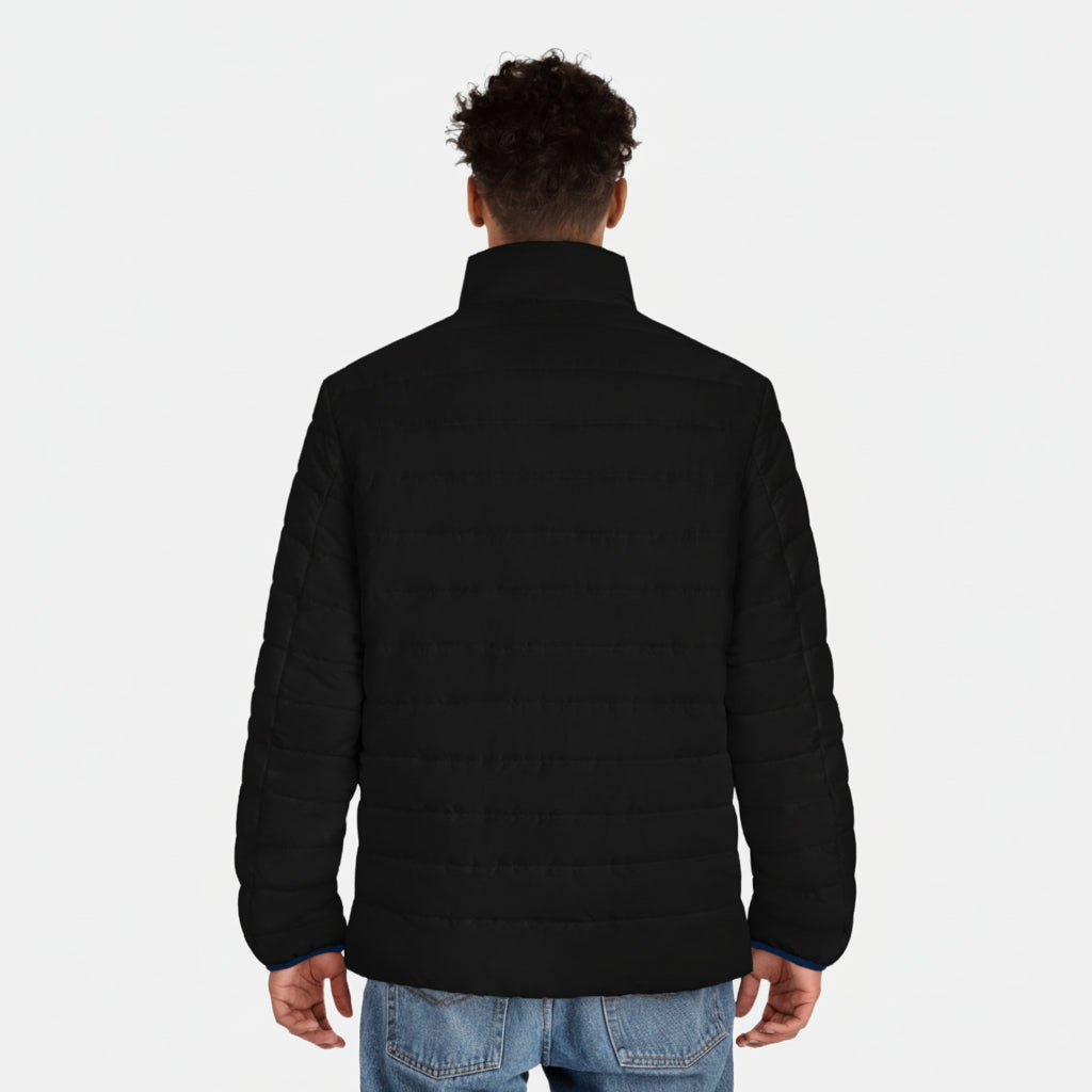 King Black Puffer Jacket — Lightweight Quilted Coat