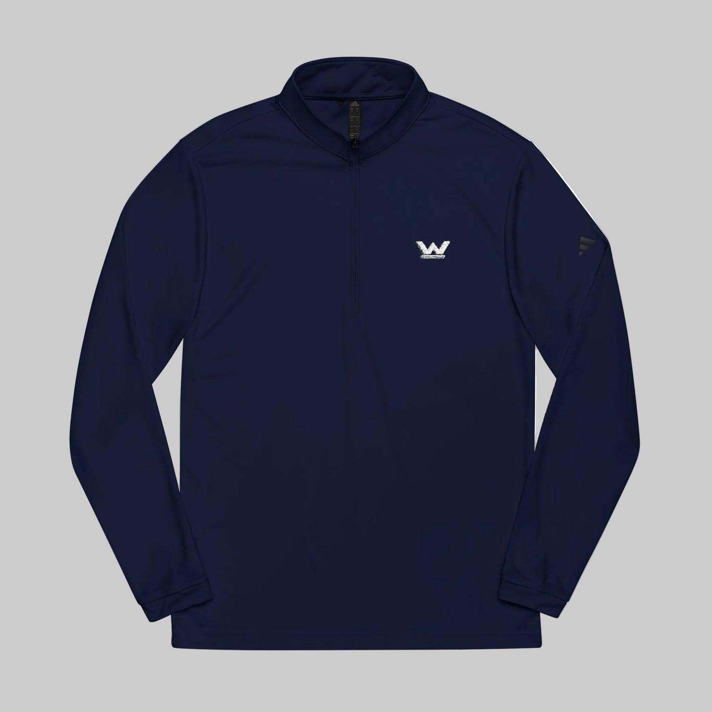 Embroidered Quarter-Zip Performance Pullover – Minimal Athletic Fit