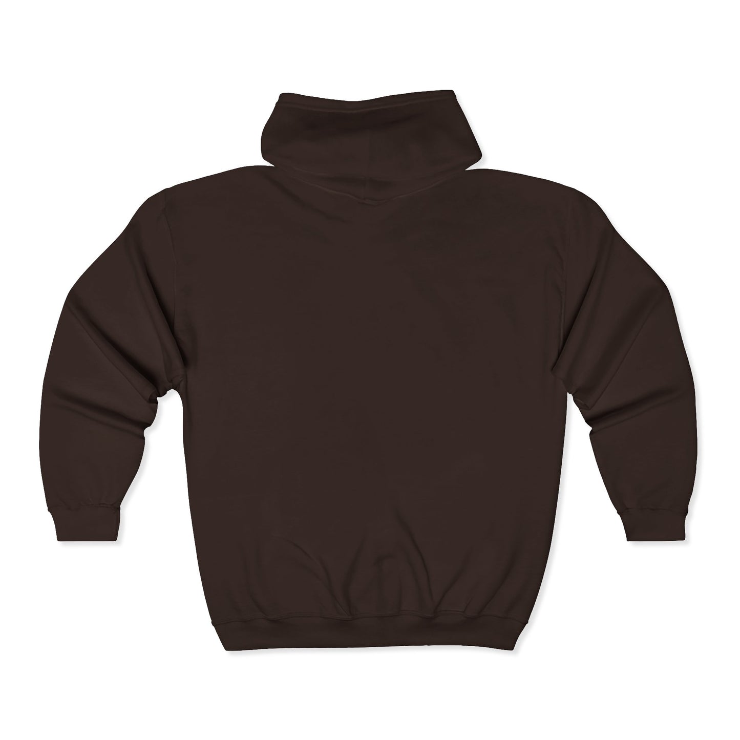 Chest Pocket Fox Zip Hoodie — Small Autumn Fox Emblem