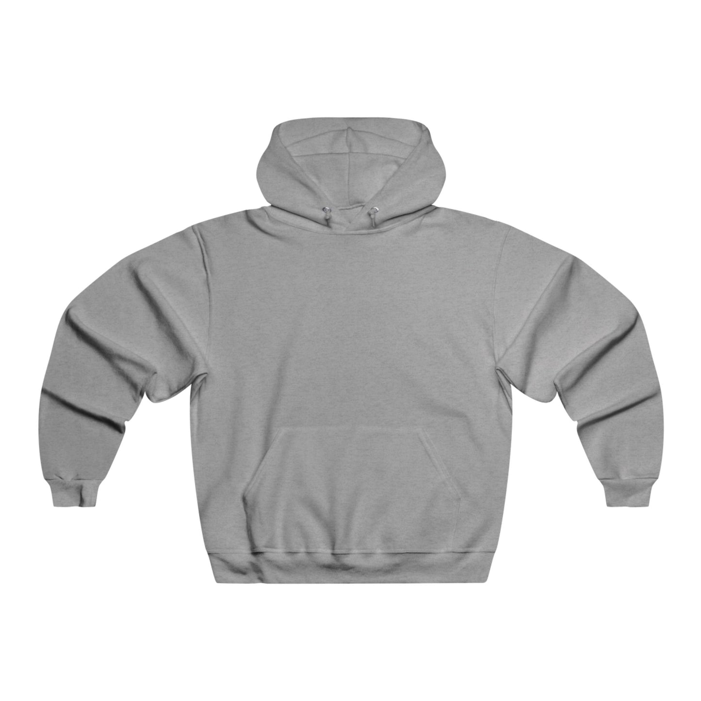King Chess Piece Hoodie — Men's Grey Chess King Back Print