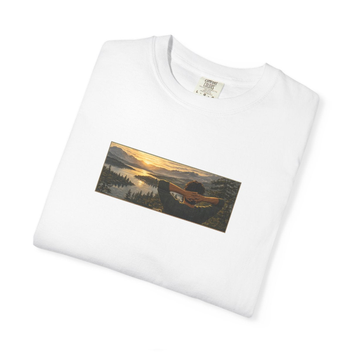 Sunset Canoe Graphic T-Shirt