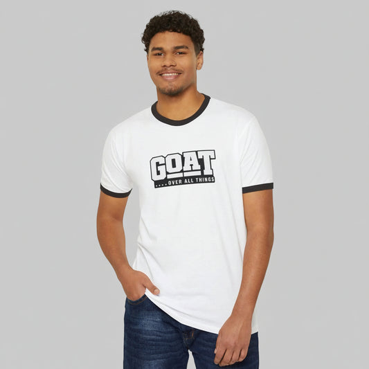 GOAT T-Shirt – “Over All Things” Minimal Retro Tee