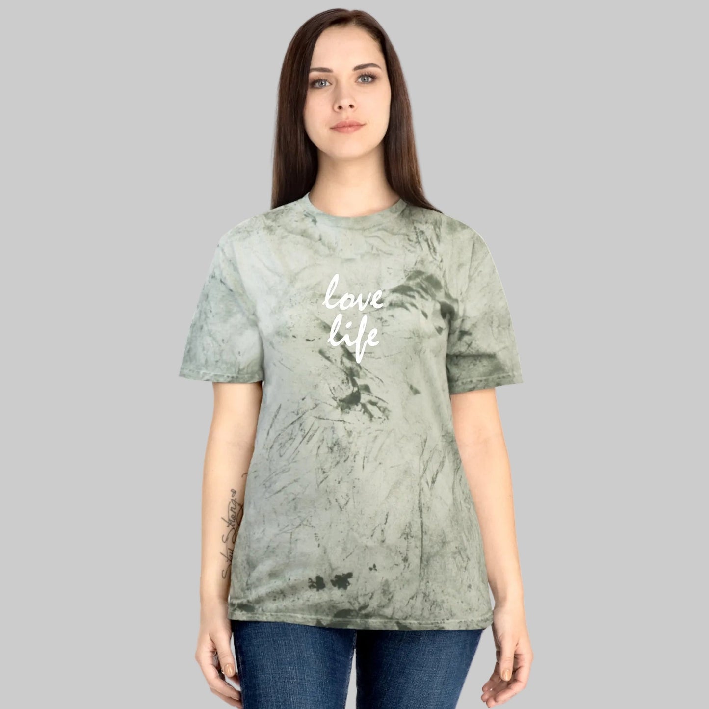 Love Life Tie-Dye T-Shirt — Vintage Washed Graphic Tee