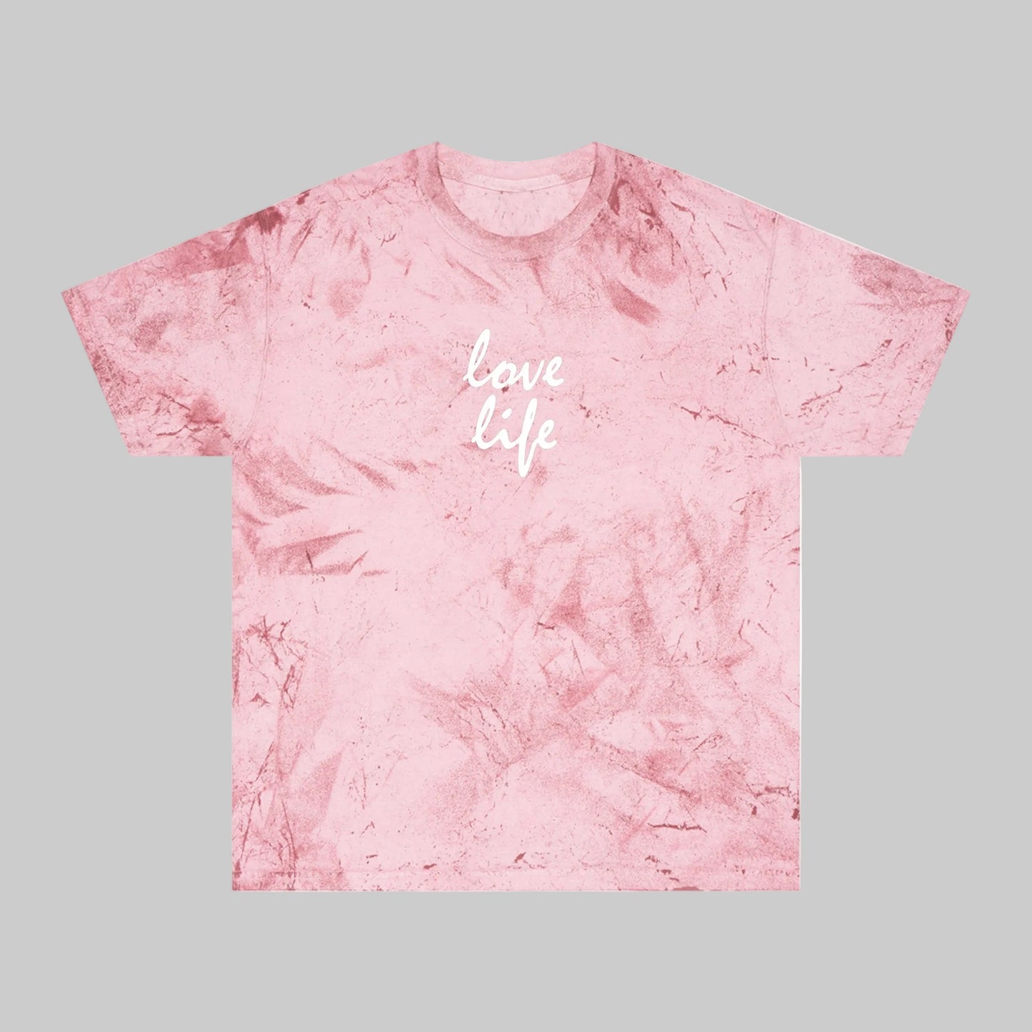 Love Life Tie-Dye T-Shirt — Vintage Washed Graphic Tee
