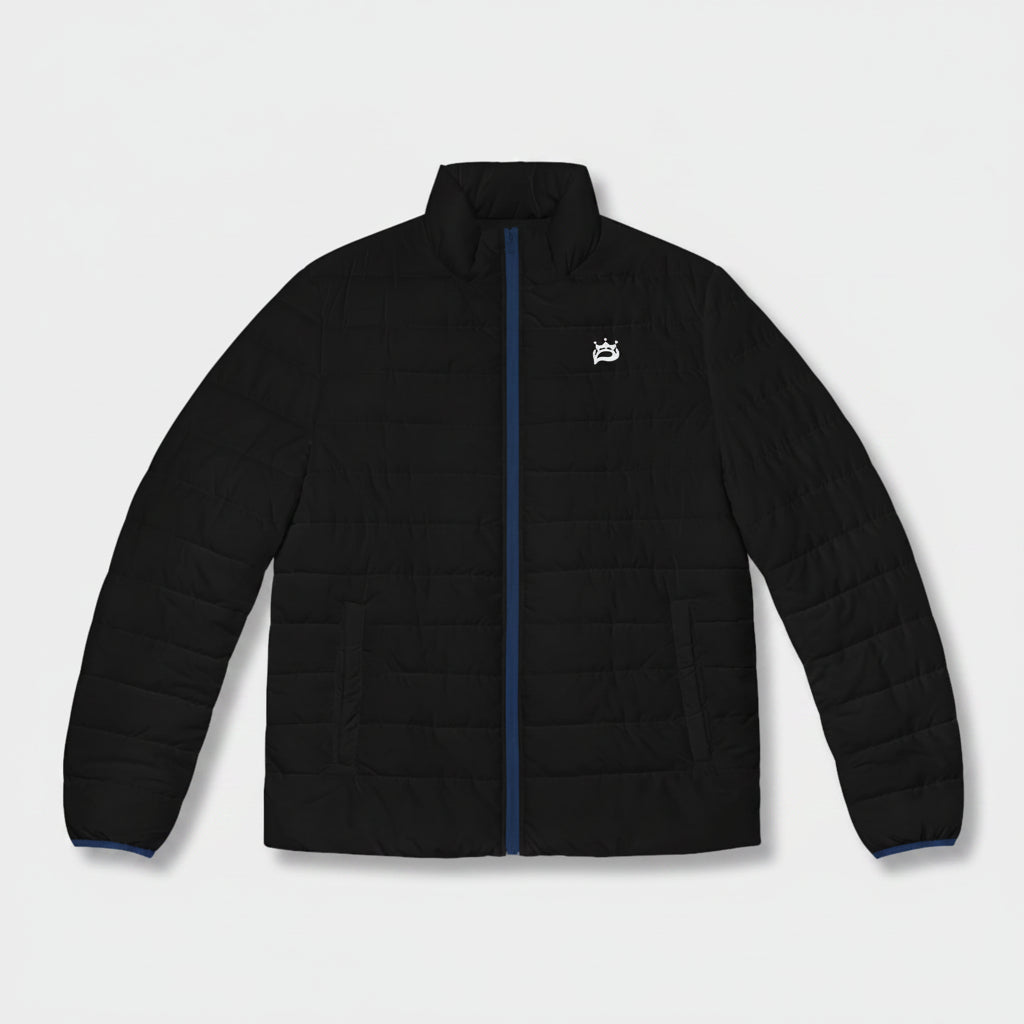 King Black Puffer Jacket — Lightweight Quilted Coat